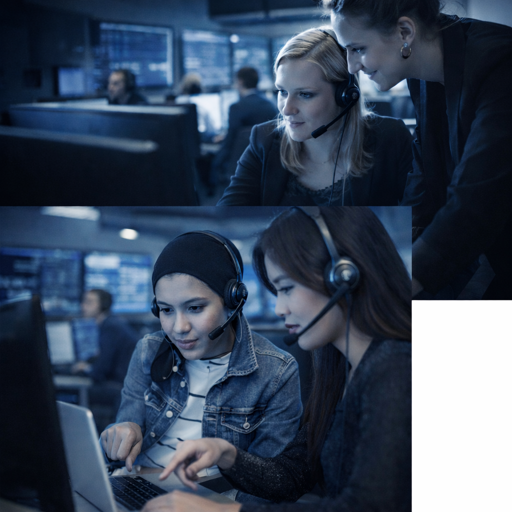 Professional Call Center Team